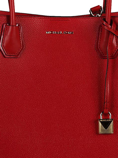 michael michael kors mercer gallery md leather center zip tote|Michael Kors large mercer handbag.